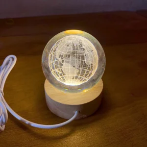 Crystal Ball 3D Creative Visualization Lamp USB Connector