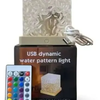 USB Dynamic Water Pattern Light ON/OFF USB Plugged In With remote Control