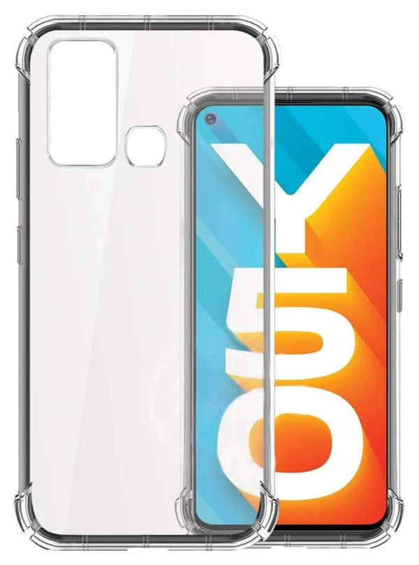 Vivo Y50 Transparent Back Cover Case | Protection Cover Case TPU