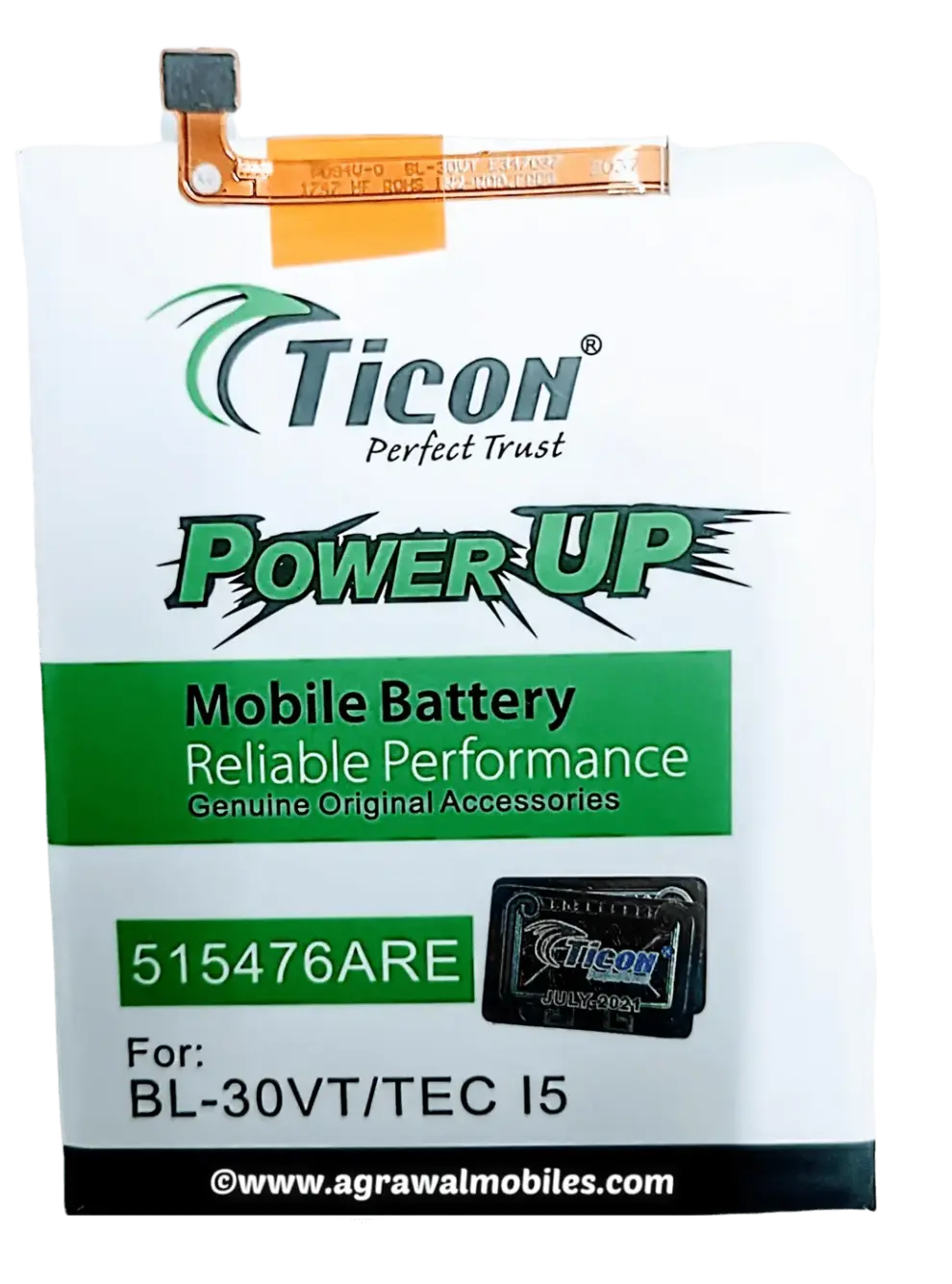 Ticon Tecno 30VT i5 Battery