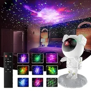Astronaut Galaxy Projector With High Quality 360 Degree Lighting High Contrast & Nebula Feel
