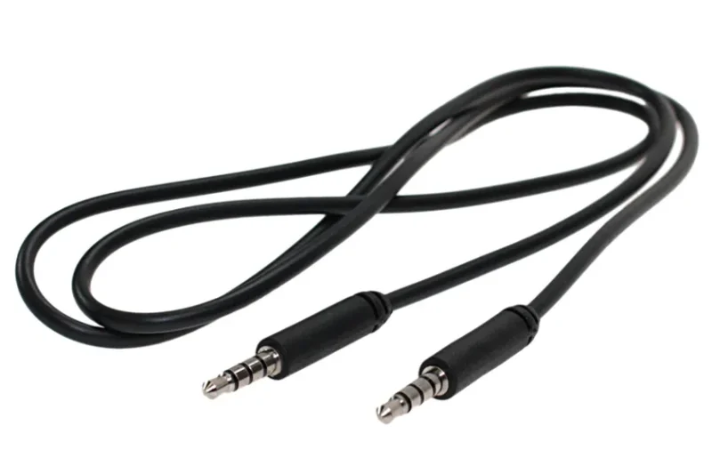 Point PO-AUX-02 Aux Audio Cable With Powerful & Faster Aux Cable & 3.5mm Audio Jack (Black)