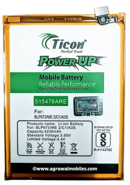 OPPO – A3s/Realme 2 BLP673 Ticon Battery