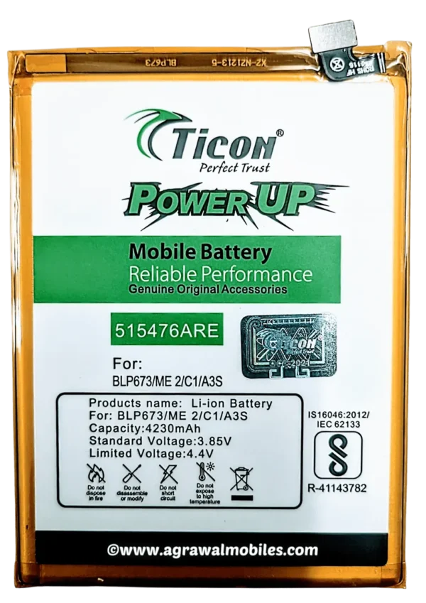 OPPO – A3s/Realme 2 BLP673 Ticon Battery