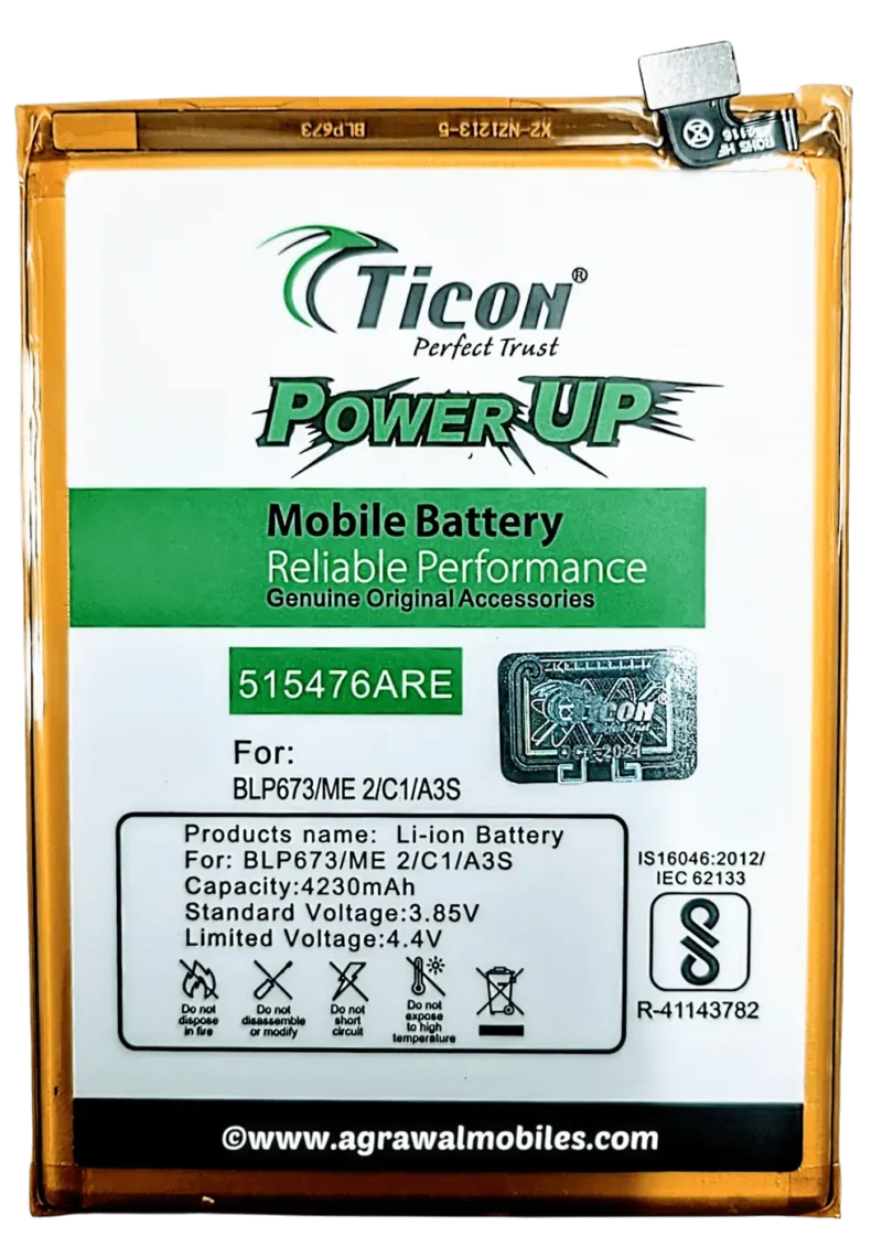 OPPO – A3s/Realme 2 BLP673 Ticon Battery