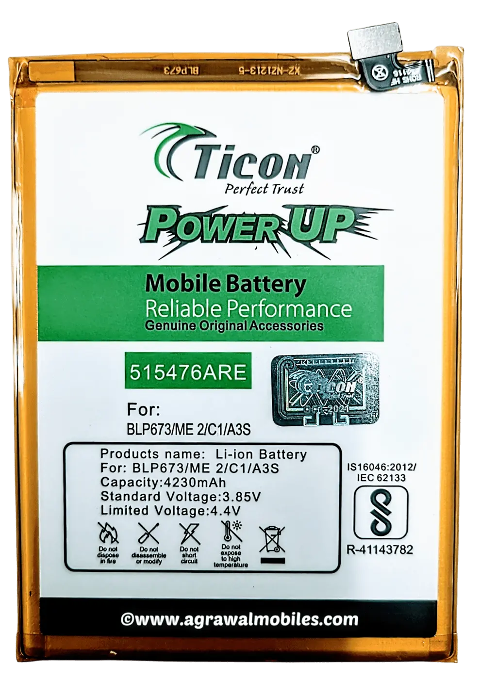 OPPO – A3s/Realme 2 BLP673 Ticon Battery