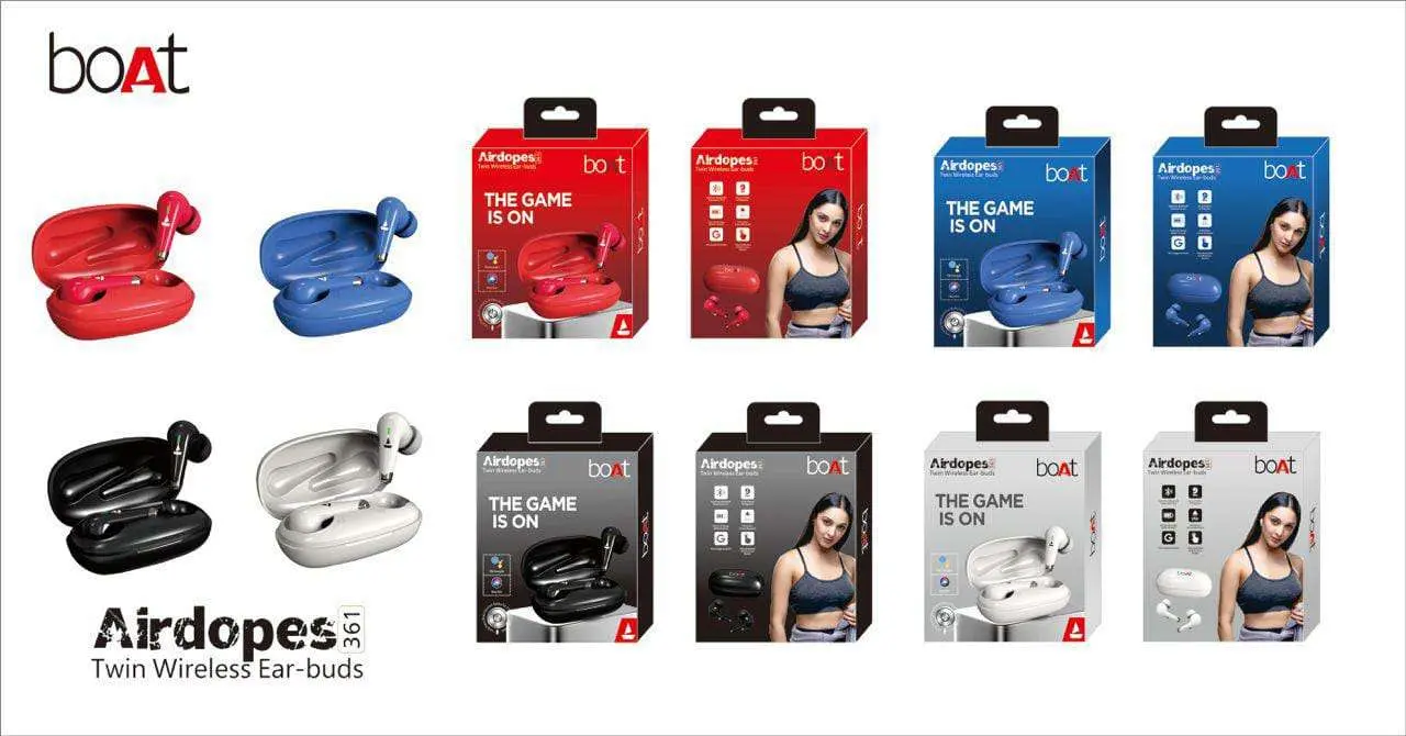 Boat 361 Air-dopes -The Game is On - Twin Wireless Ear-buds
