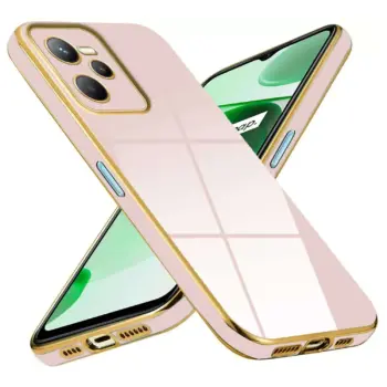 Realme C35 Mobile Chrome Back Cover Case TPU Stylish Chrome Design Safety Case (Chrome Cover)