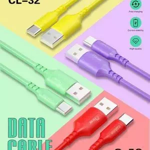 CL-32 Ticon Data Cable In 4 Colours (Pouch)
