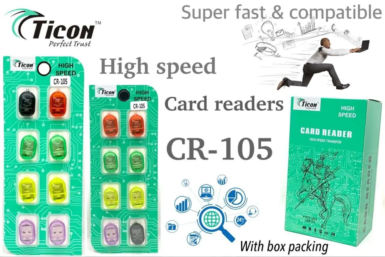 Ticon Dual IC Card Reader 10pc (PACKET)