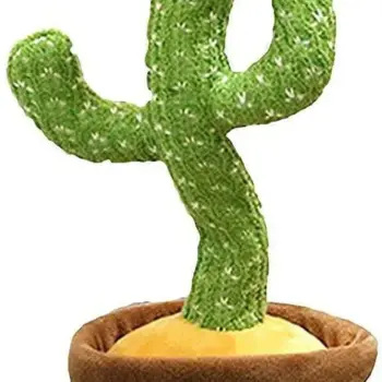 Dancing Cactus Talking Toy - Cactus Plush Toy - Wriggle & Singing Recording Repeat What You Say Funny Education Toys