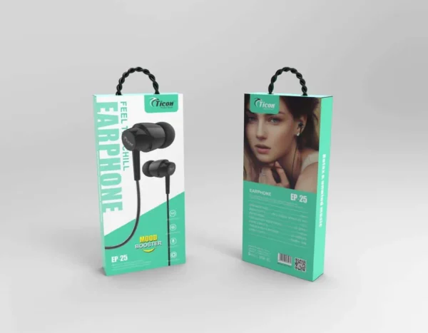 EP-25 Ticon 3.5mm Jack Champ Box Packing Earphone