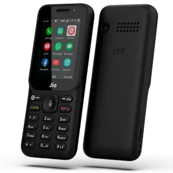 Jio Mobile Phone F320 Silicon Back Cover High Quality Multicolour TPU (Pack of 2)