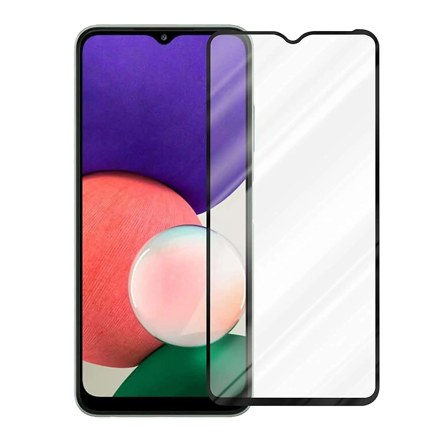 Galaxy M23 D+ Guard MEIBO Pro Flexi HD+ Tempered Glass/Screen Protector With Big Shining Curve Fast Exhaust Sensitive Touching