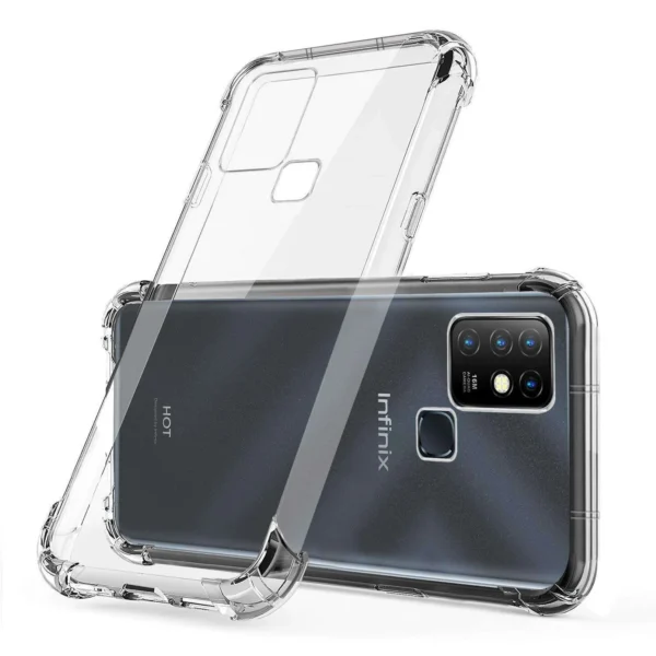 Infinix Hot 10 Transparent Back Cover Case | Protection Cover Case TPU