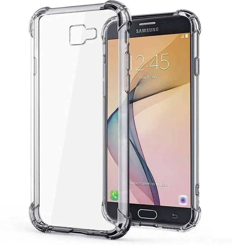 Samsung Galaxy J7 Max Transparent Back Cover Case | Protection Cover Case TPU
