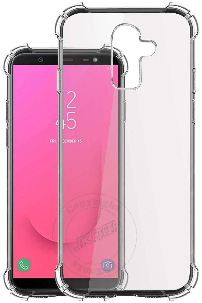 Samsung Galaxy J8 Transparent Back Cover Case | Protection Cover Case TPU