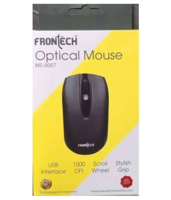 Frontech MS-0007 Optical Mouse / Wired Mouse For Laptop / Computer