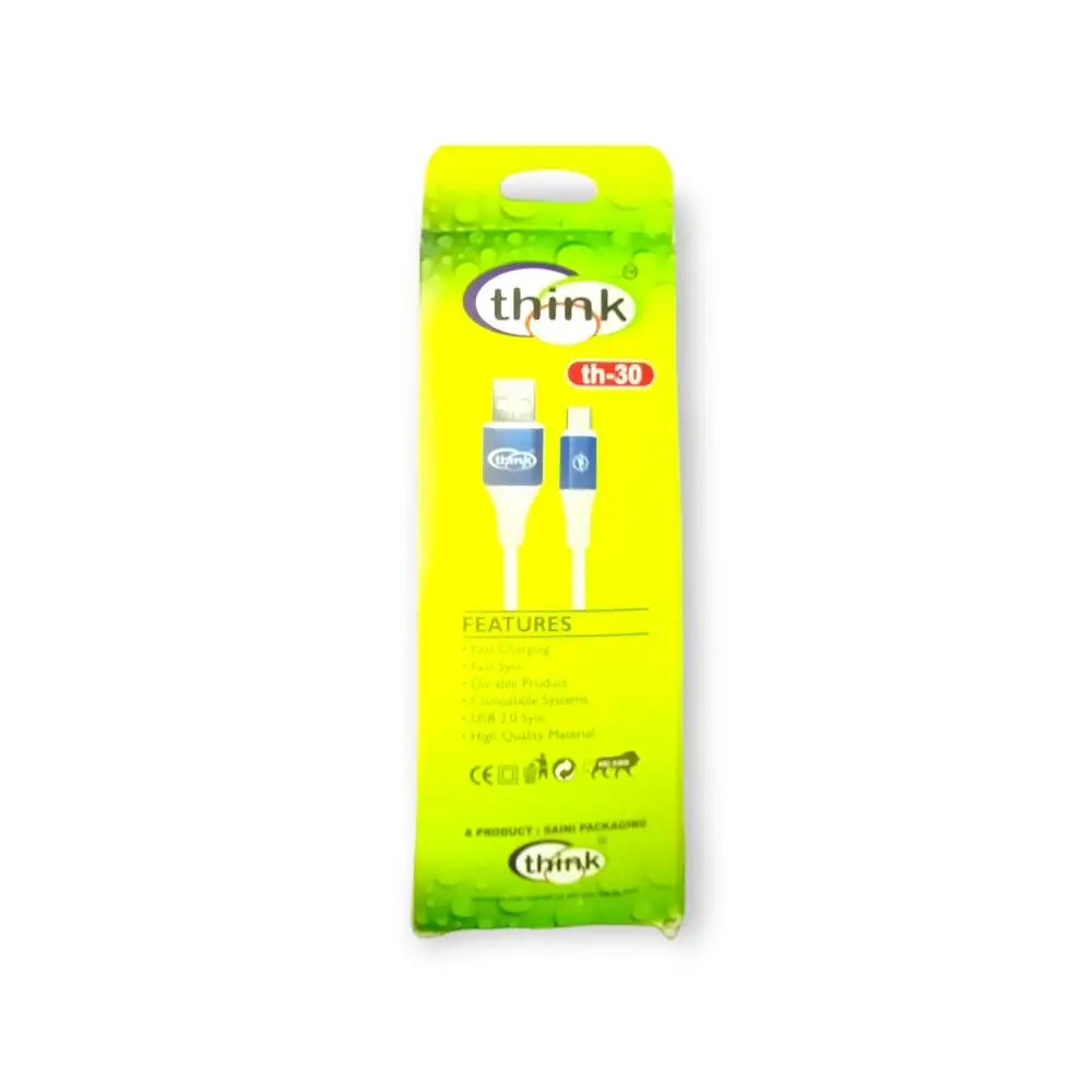 TH-30 Think 1.2m High Speed 3.8Amp Type-c Data Cable