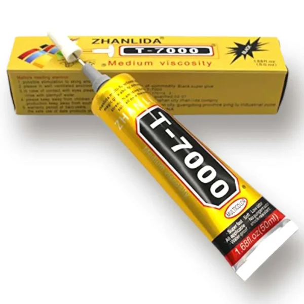T-7000 Zhanlida Medium Vescosity Back Color High Quality Glue (50ml)