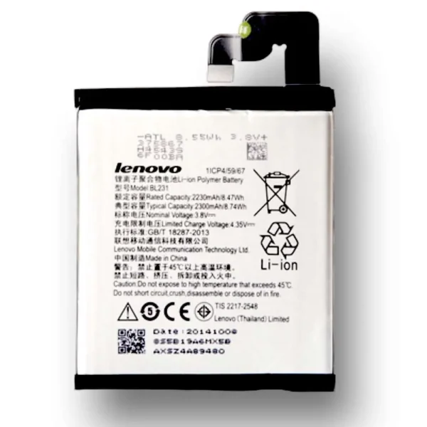 Lenovo BL231 - Vibe X2 Android Mobile Battery (Non-Gurantee)
