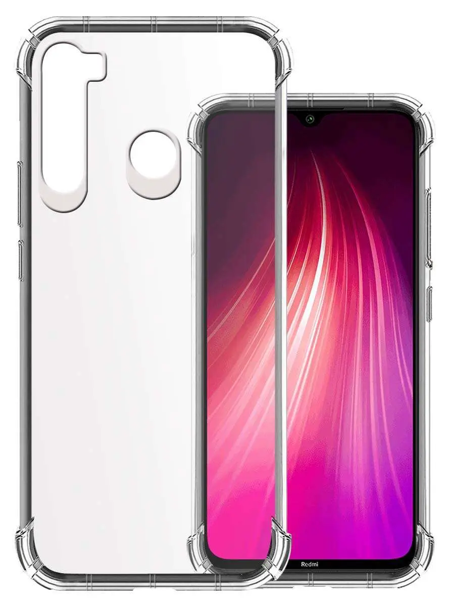 Redmi Note 8 Transparent Back Cover Case | Protection Cover Case TPU