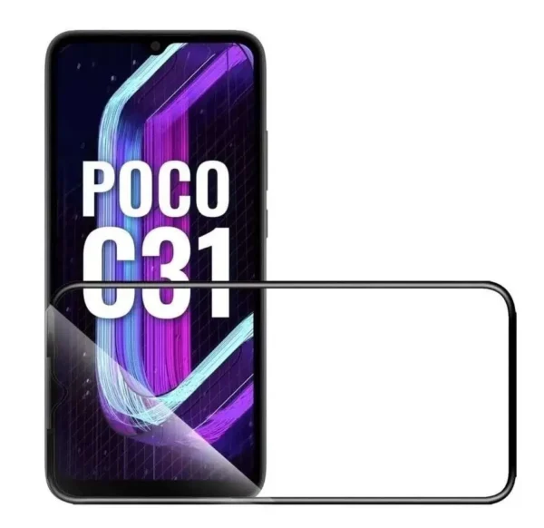 Realme C31 D+ Guard MEIBO Pro Flexi HD+ Tempered Glass/Screen Protector With Big Shining Curve Fast Exhaust Sensitive Touching