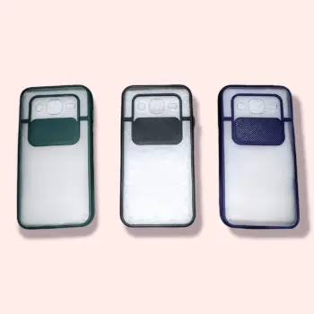 Samsung J2 (J2-2015) - Hybrid Matte Finish Shutter Cover With Anti Slip Design