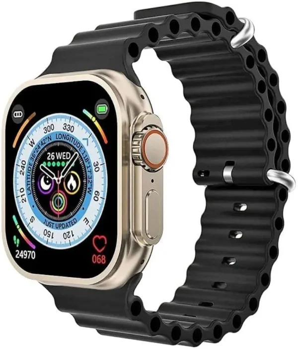 T10 ULTRA Smart Watch & 2.09 Infinite Display With Bluetooth Calling, Wireless Charging (Black)