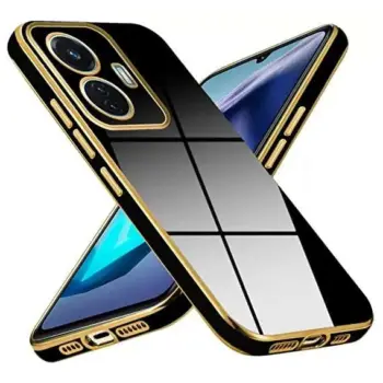 Vivo T1 44w Mobile Back Chrome Cover Case TPU Stylish Chrome Design Safety Case (Chrome Cover)