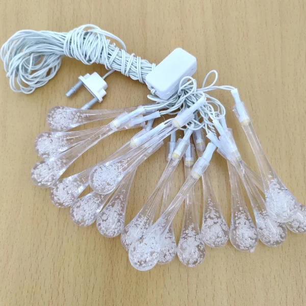 Pixel LED 14 Warm White Drop Gel Lights For Decoration (10 Meter Long)