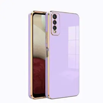 Vivo Y20 Mobile Chrome Back Cover Case TPU Stylish Chrome Design Safety Case (Chrome Cover)