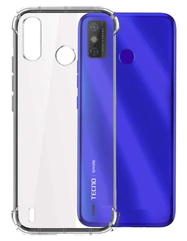 Tecno Spark Go Mobile Transparent Back Cover Case | Protection Cover Case TPU