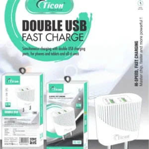 TC-107 Dual USB 3.1A Fast Ticon Charger