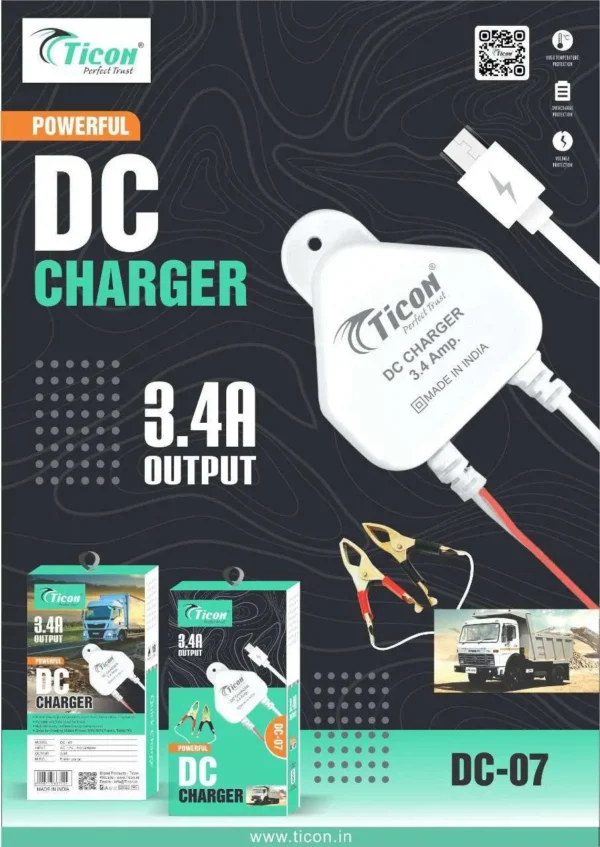 DC-07 3.4 DC Charger For Android Devices - Micro port
