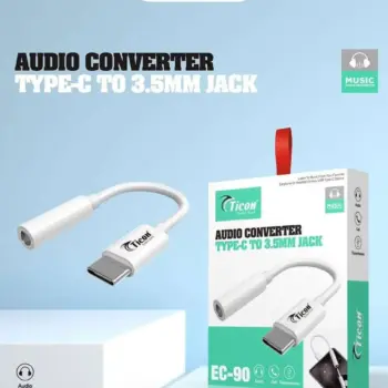 EC-90 Ticon Handsfree 3.5mm to Type-c Converter for Android Mobile Devices