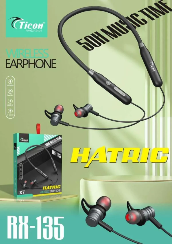 RX-135 Ticon Wireless/ Bluetooth (50H Music Time) Neckband