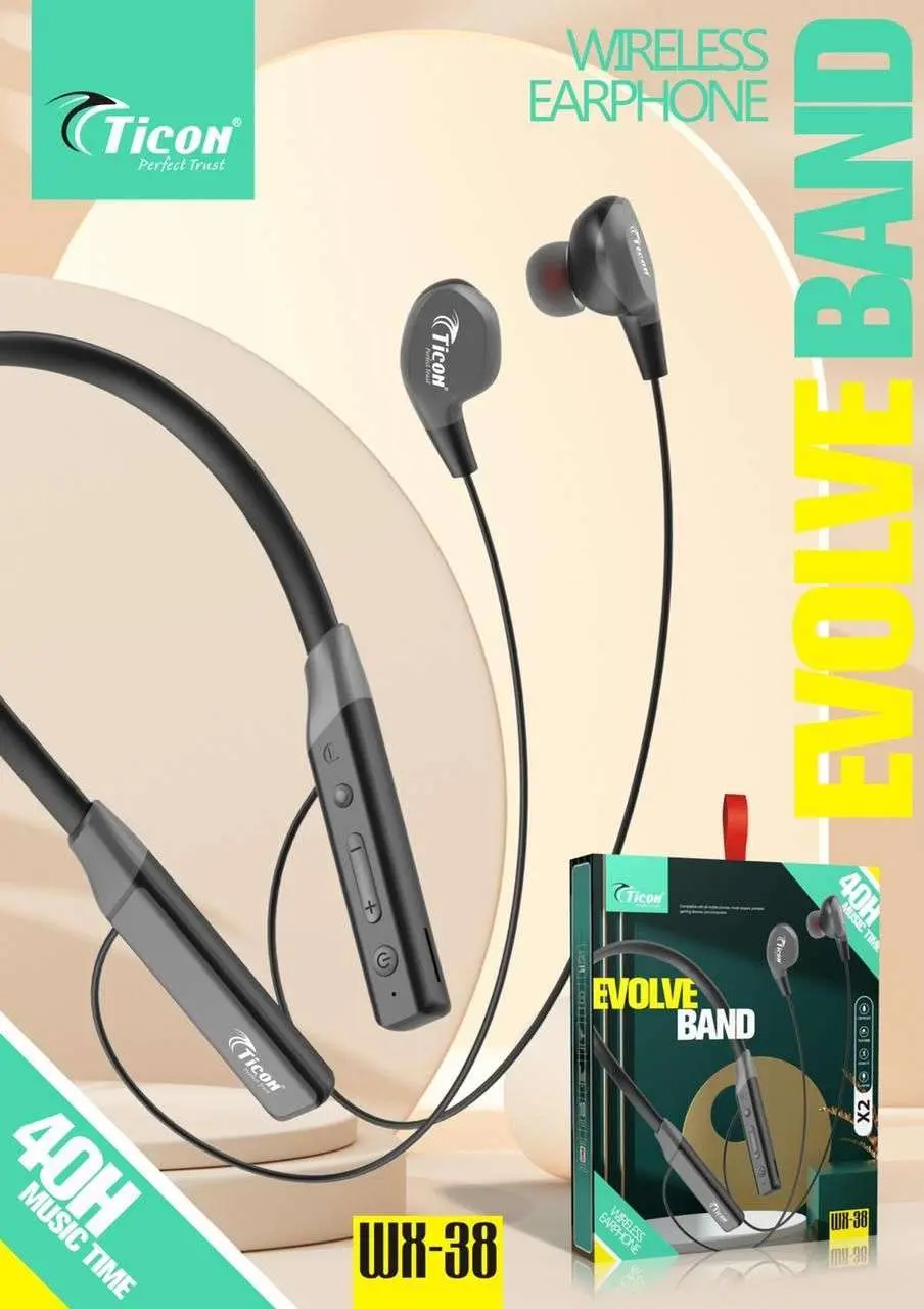 WX-38 Evolve Band 40 Hour Ticon Wireless/ Bluetooth Neckband