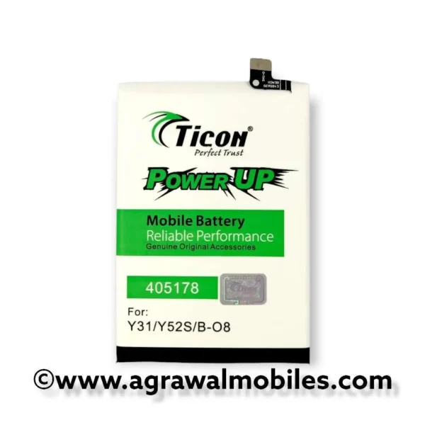 Vivo Y31/Y52s - B-08 - Ticon High Quality Android Mobile Battery