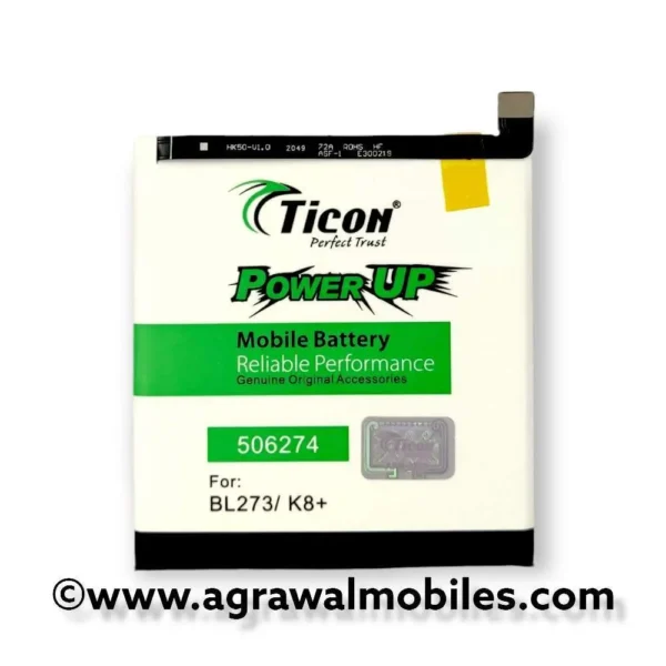 Lenovo K8 Plus / K8+ - BL273 - Ticon High Quality Android Mobile Battery