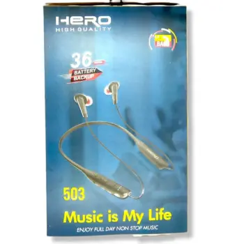 Hero 503 Wireless / Bluetooth Neckband With 36 Hours Battery Backup