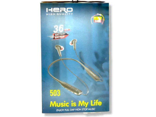 Hero 503 Wireless / Bluetooth Neckband With 36 Hours Battery Backup