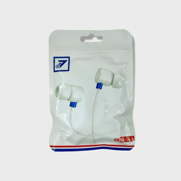 On-7 HF-16 Earphone 3.5MM Jack Champ Earphones (Pack Of 5)