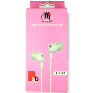 MT HF-01 3.5mm Jack Smart Choice Box Packing Earphone (Lowest Price Earphone)
