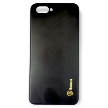 OPPO A5 Solid Black Printed Back Cover /Protection Case