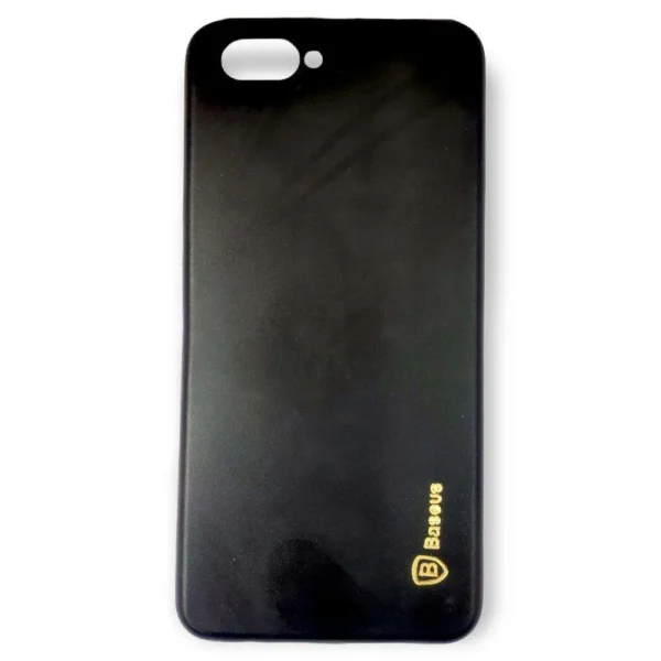 OPPO A5 Solid Black Printed Back Cover /Protection Case