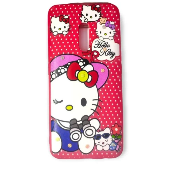 Realme X Back Cover/Protection Case With High Quality Material - Fancy (Kitty Print)