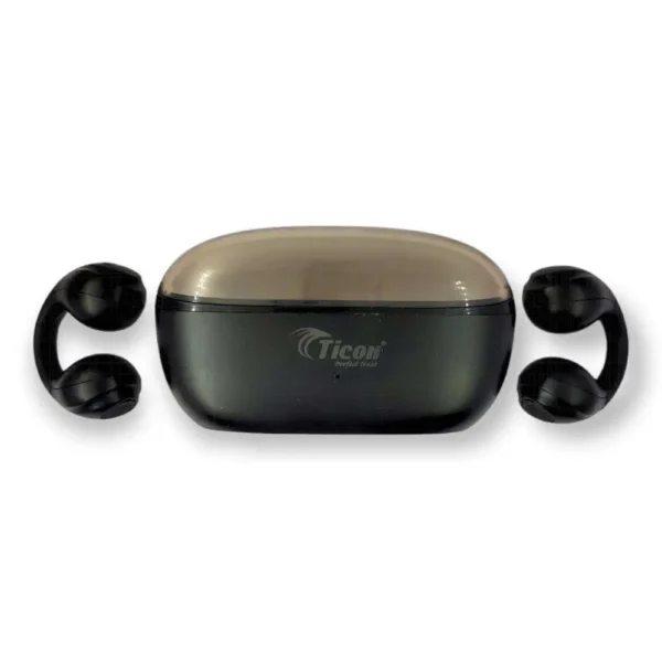 Ticon Buds New Concept OWS-700 Black Wireless Earbuds/OWS Headset 40 Hrs. Batt. Backup