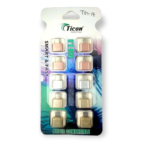Ticon TG-17 Type C OTG(ON THE GO) USB Mobile Devices USB 3.0 (Pack Of 2)