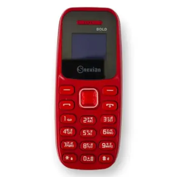 Snexian Bold 007 Dual Sim Mobile Phone With Bluetooth Dialer Polymer Battery (Red)